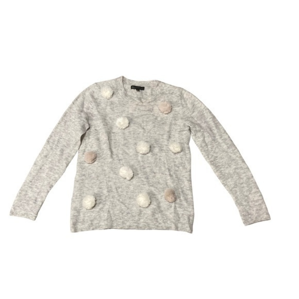 Banana Republic gray merino wool blend sweater